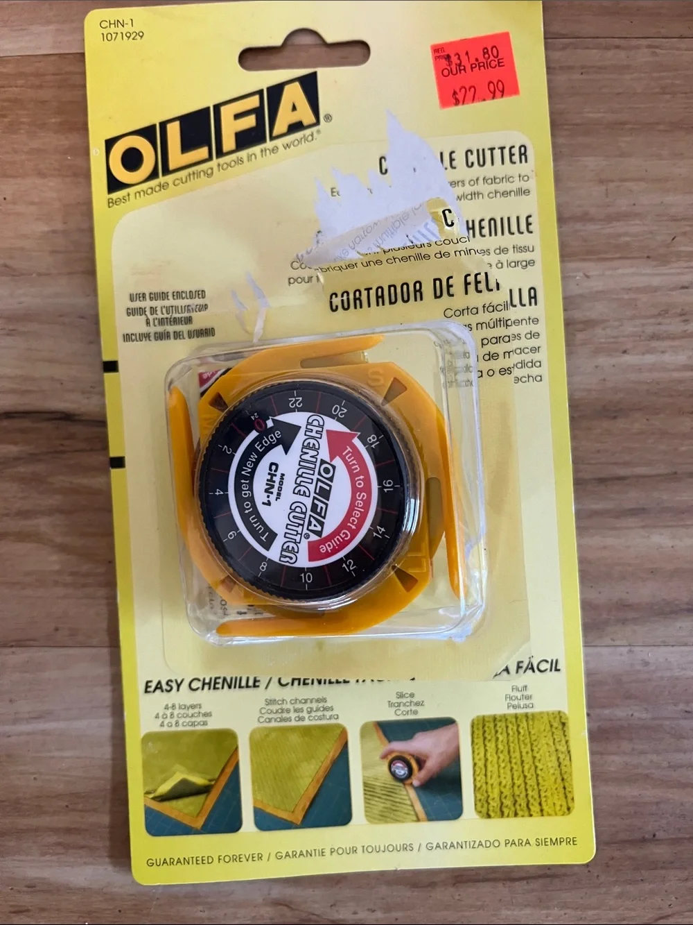 Chenille Cutter CHN-1 in Orange